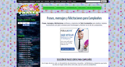 Desktop Screenshot of frasescumpleanos.net